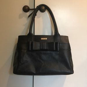 KATE SPADE black bow purse. Used MAYBE twice!!